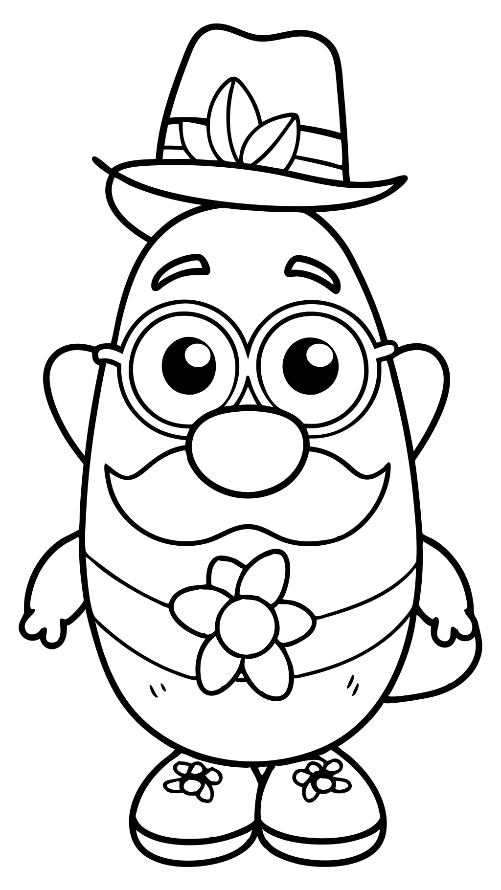 potato head coloring page